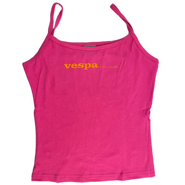 Träger-Shirt pink VFC Schriftzug orange